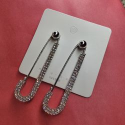 Safety Pin  Earrings 