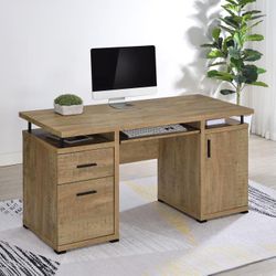 55-inch 2-drawer Office Computer Desk Mango Finish! Best Prices! 