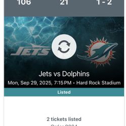 Miami Dolphins Vs NY Jets