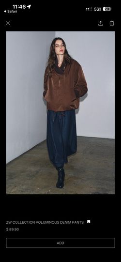 Zara Brand New Denim Pants Size S