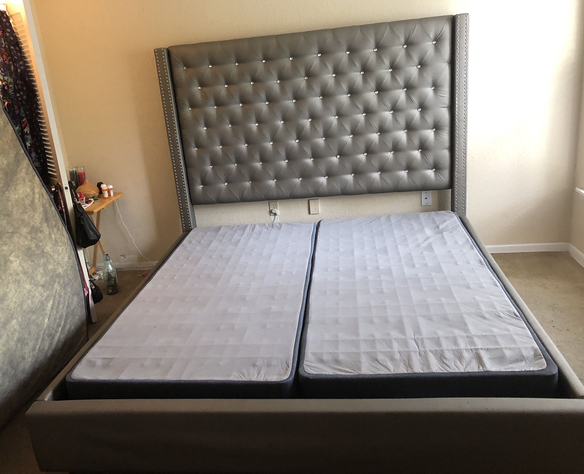 BED HAS BEEN SOLD! Box springs still available: $50