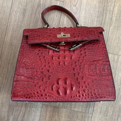 Lux Copy Kelly 30 True Crocodile Material Red/Gold 