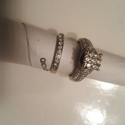 14 Karat Married An Engagement Ring With Diamonds Size 9