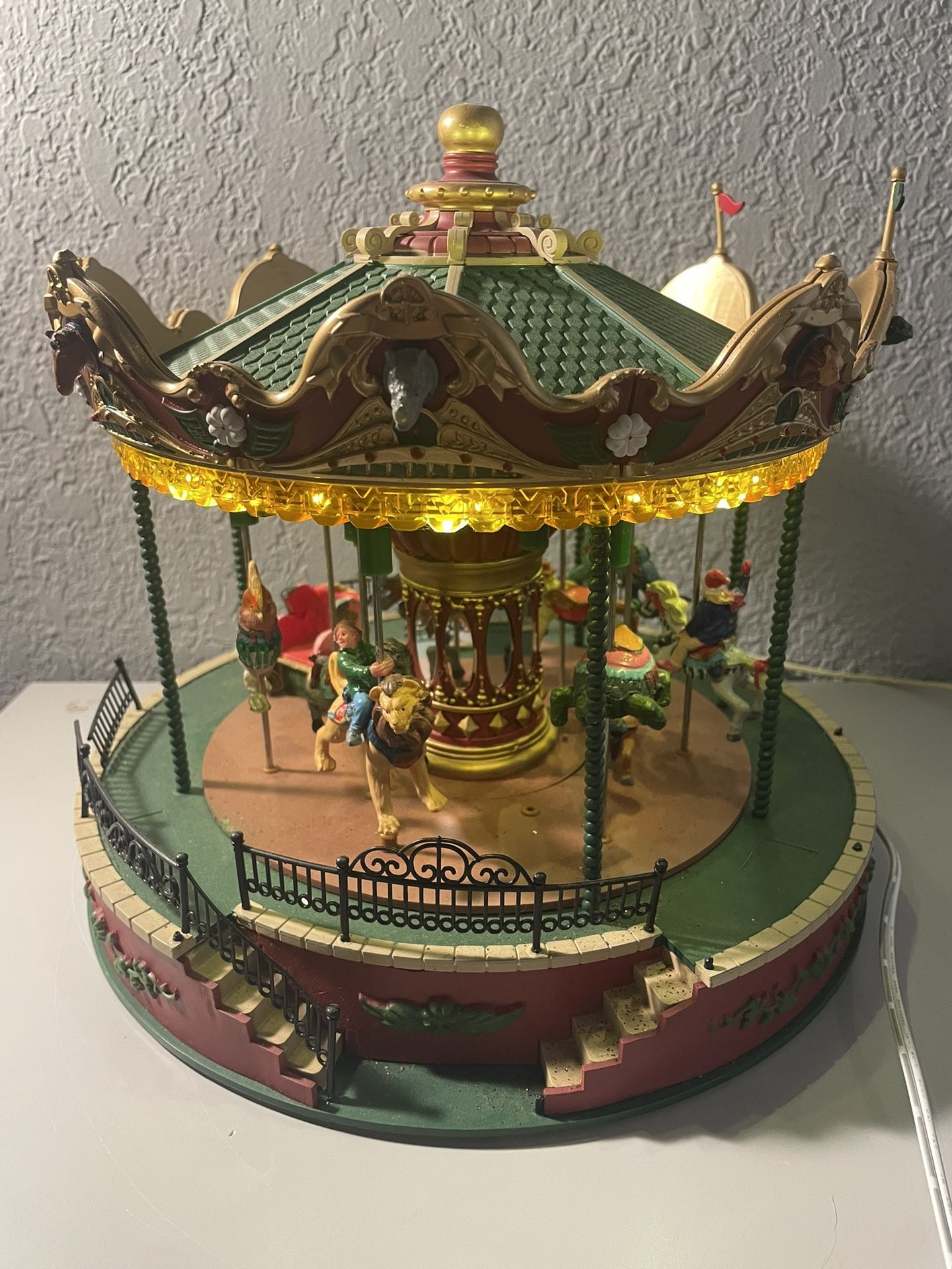 Christmas Lemax Village Carousel