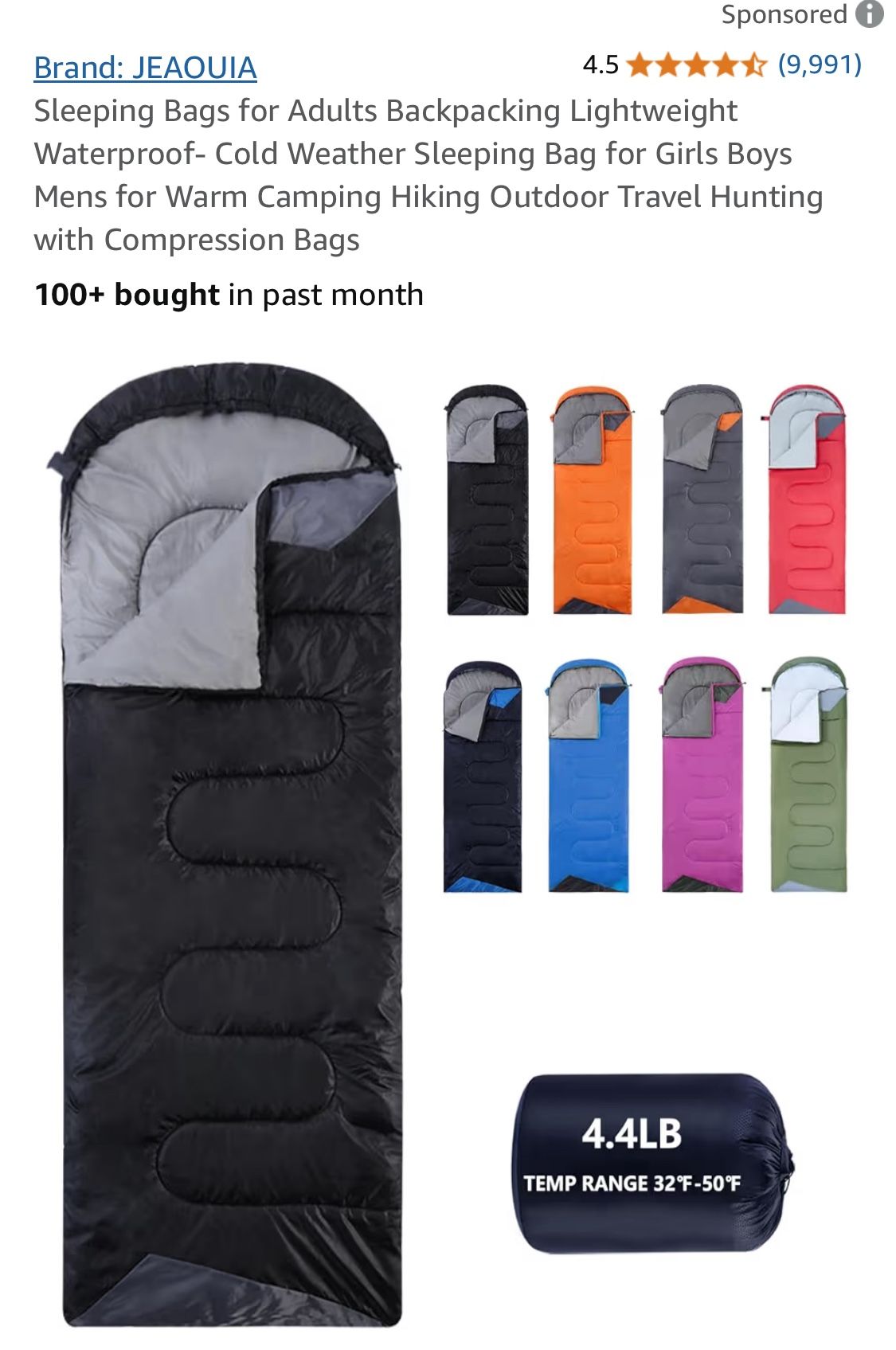 Jeaquia New Sleeping Bag
