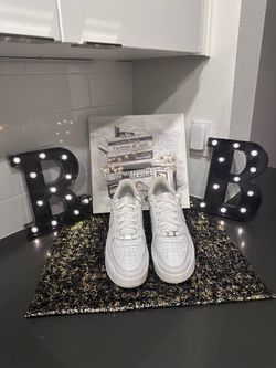 NIKE Air Force 1 Sneakers All-White Kids Size 6.5Y With OG Laces (Authentic)