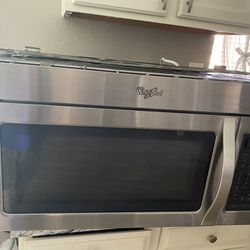 Stainless. Steel. Whirlpool Microwave  30 Inches 