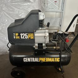 Central Pneumatic Compressor 2 HP 8 GAL 125 PSI Maximum