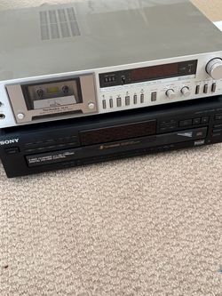 Technics M45 Cassette Deck & Sony 5-Disc CD Changer