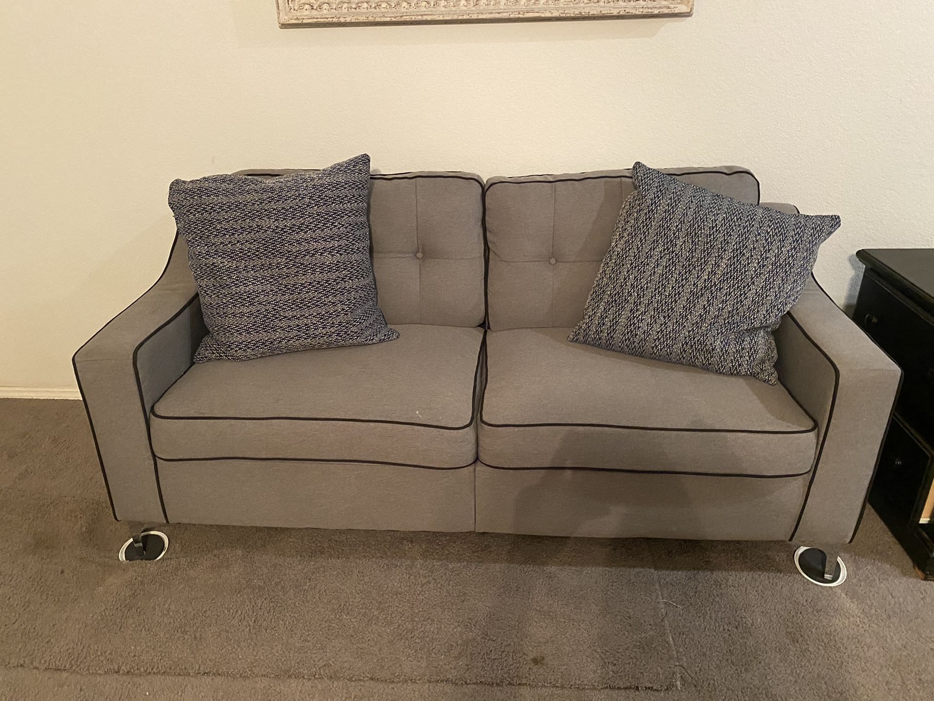 GREY LOVESEAT COUCH