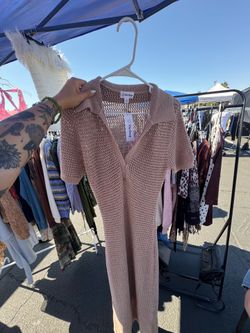 long knit dress