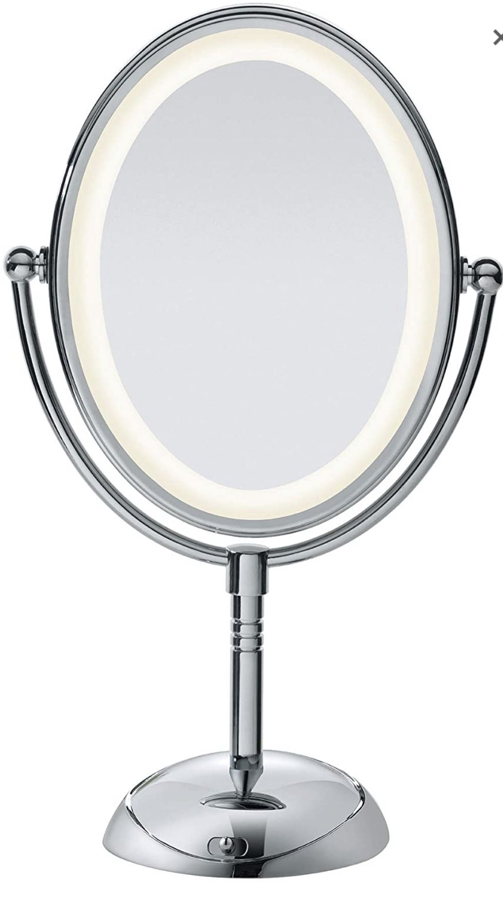 Conair Reflections Double-Sided LED Lighted Vanity Makeup Mirror Polished Chrome. 