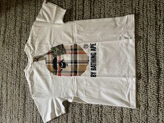 Mens Bape x Burberry t-shirt