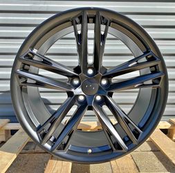 20x10 20x11 5x120 SATIN BLACK Staggered Wheels Fits chevy camaro RS SS ZL1 Z28