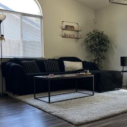 Black Couch With Covers
