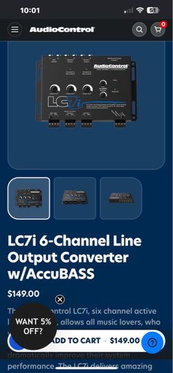 Audio control LC7i six channel brand new $100 obo