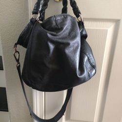Banana Republic black leather bag