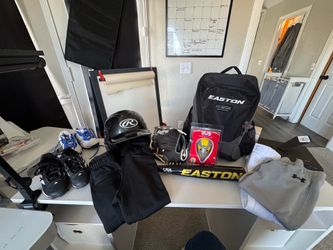 Youth Baseball Equipment Bundle – Easton Bag, Bat, Helmet, Cleats, Pants & More – $175 OBO