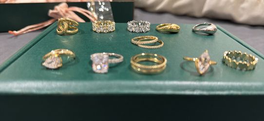 PAVOI gold plated rings