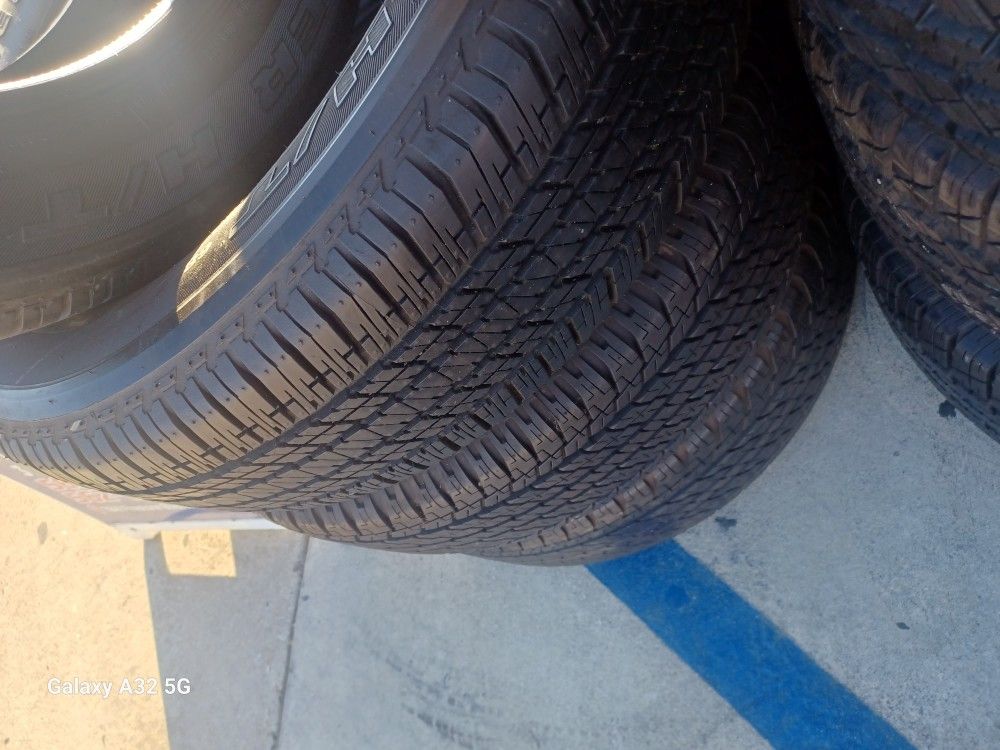 245/60/20/ $330 Four Tires Used  Semi New Bridgestone 