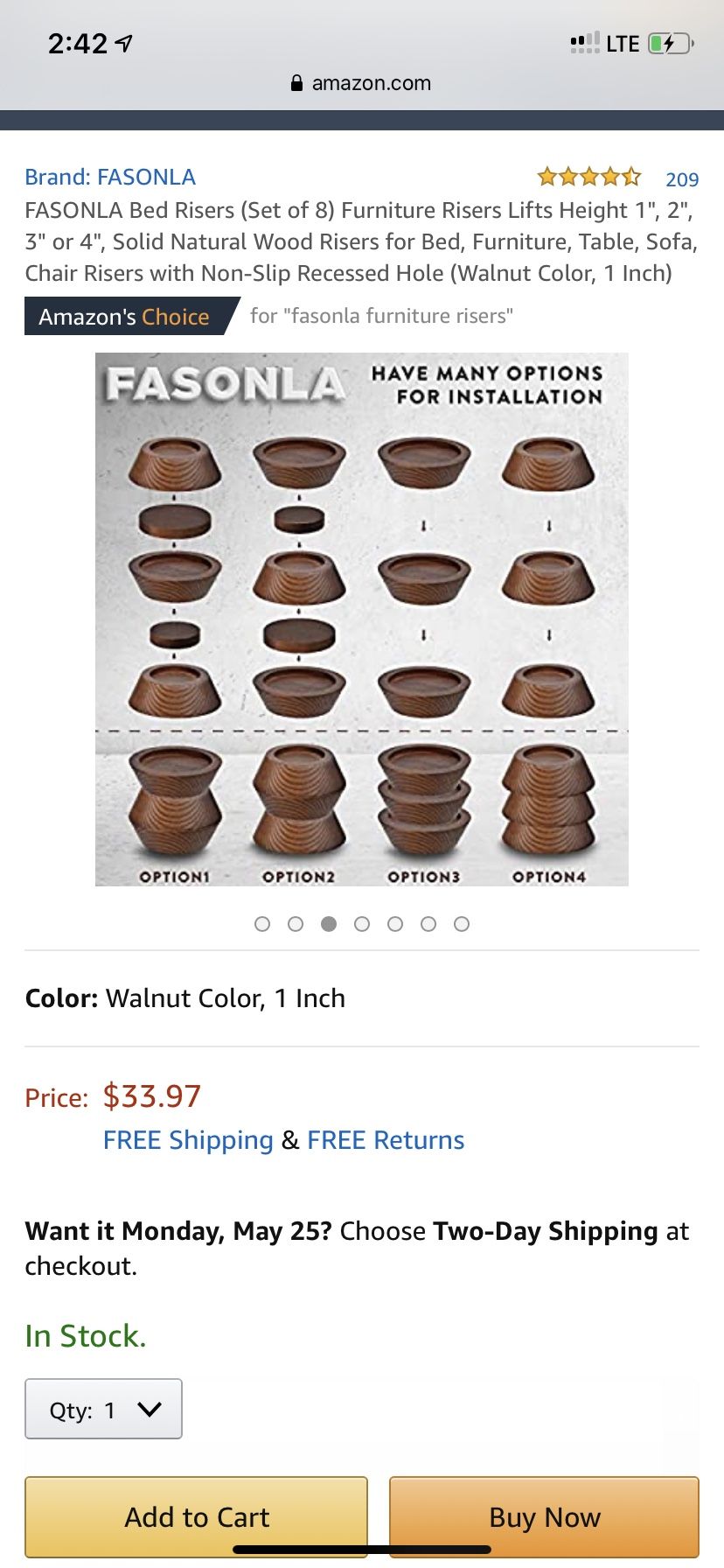 Furniture riser . New