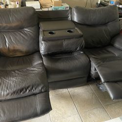 Leather Couch 