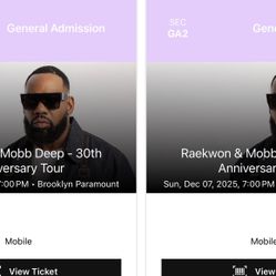 Raekwon & Mobb deep 30th Anniversary Tour