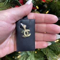 14k CHARM WITH CZ CC