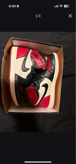Jordan 1 High OG Bred Toe