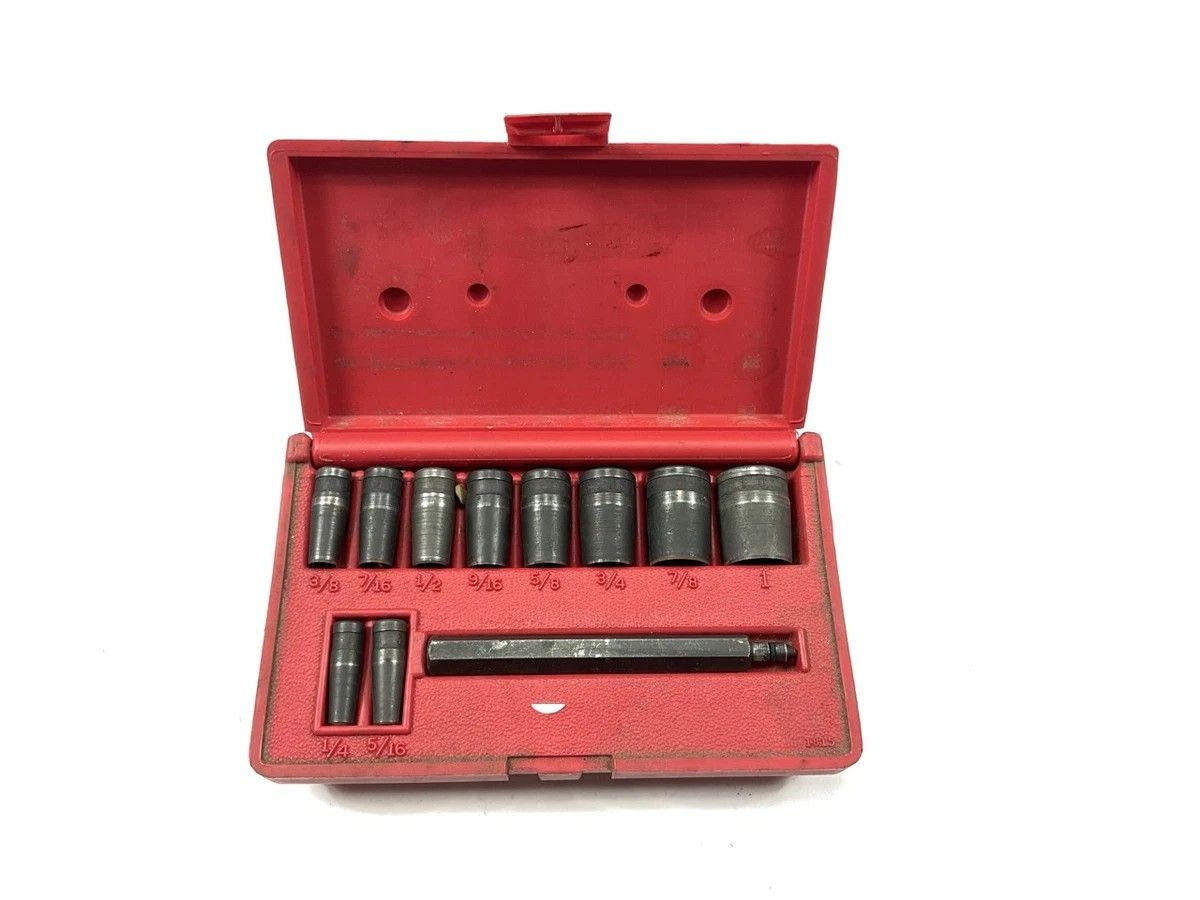 11 Piece Gasket Hole Punch Set, 1/4" Through 1" SAE - MADE IN USA