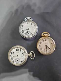 Lot of 3 Waltham Antique Pocket Watches