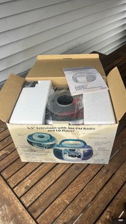 5.5 TV with am/fm radio and cd player