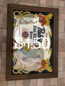 Vintage Pabst Blue Ribbon mirror