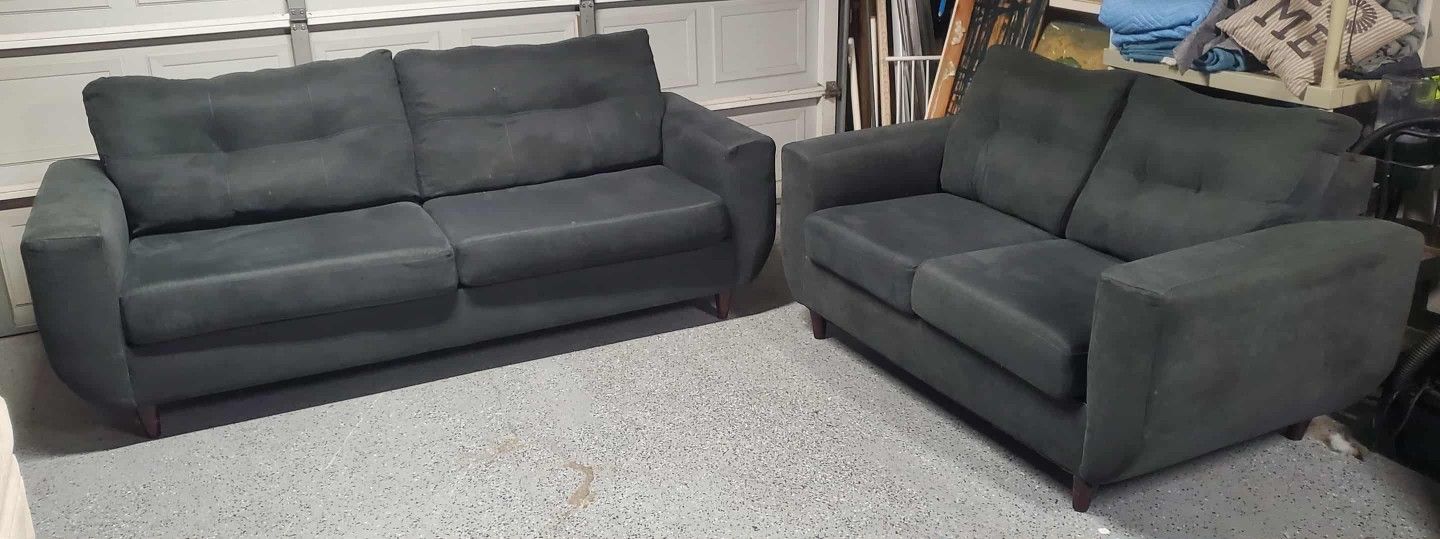 Grey Couches Set 