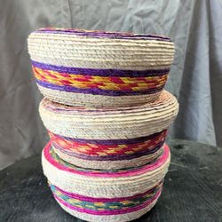Hand Made Palm Baskets 