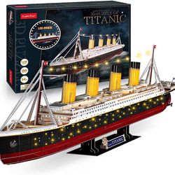 3D Puzzles - LED Titanic 35'' Large Ship