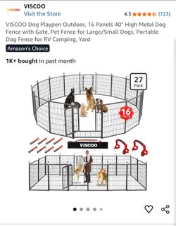 Dog play pen 40' height