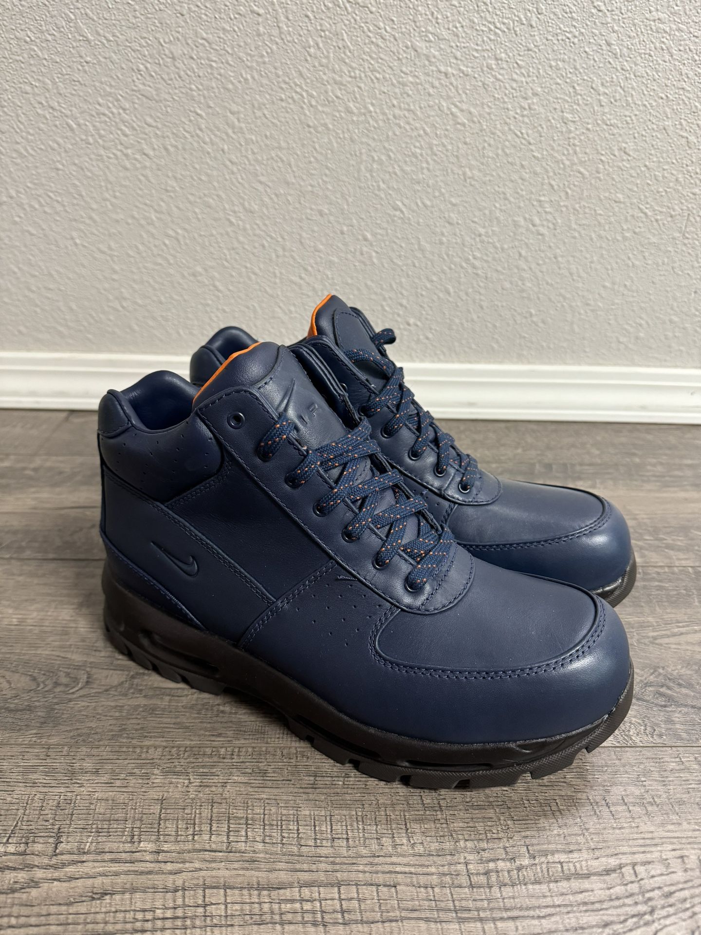 NIKE Air Max Goadome ACG Boots Team Navy Blue Orange Men's
