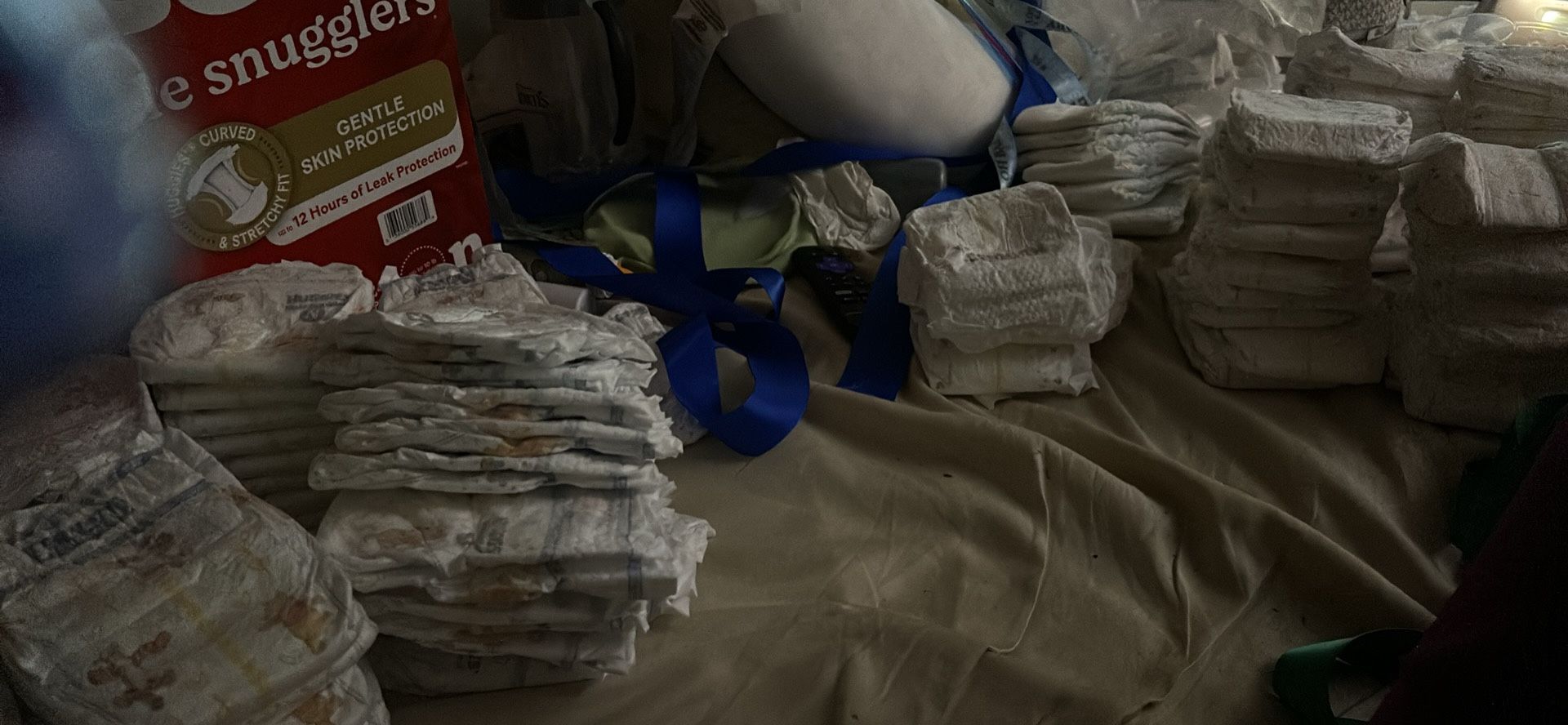 120 Huggies Newborn Diapers And 6 Pampers Newborn Diapers