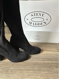 STEVE MADDEN Everly Black Heels