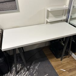 White IKEA Desk