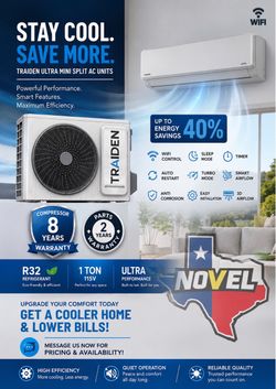 Traiden Mini Split AC Unit 1 Ton