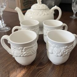 Vintage Starbucks Tea Set – Made in Italy (Teapot + 4 Cups) ☕