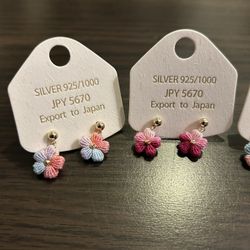 Handmade micro crochet earrings