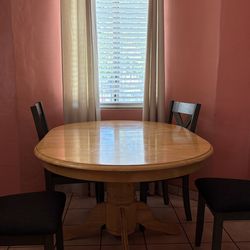 Wooden Dining Table with chairs