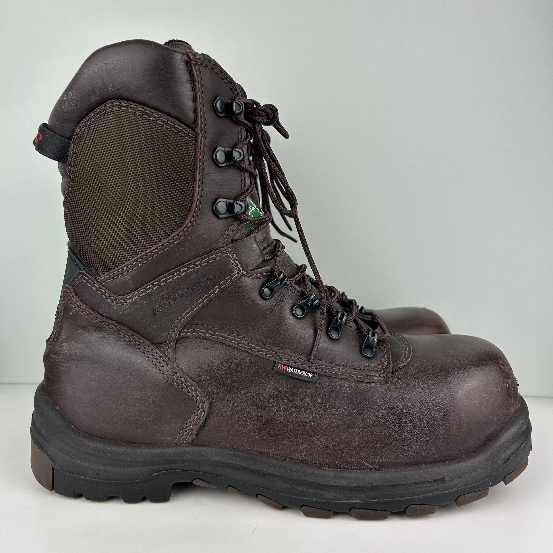 REDWING BOOTS Size 12 E2 GREAT CONDITION!! Brown Leather High Top Tall EE