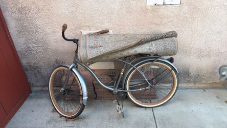 Old bike and carpet