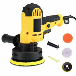 Car Buffer Polisher, 5 inch Rotary Car Buffer Polisher Waxer Kit with 5Pcs Attachments & 6 Variable Speeds, RPM, Lightweight Detailing Tool, f
