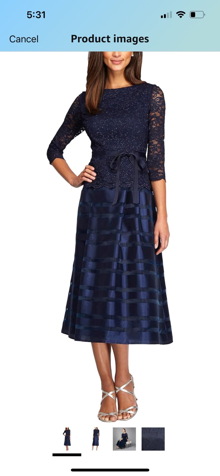 Evening Dress Navy Blue