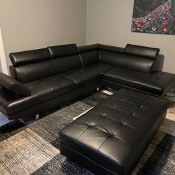MODERN NEW IBIZA SECTIONAL SOFA AND OTTOMAN SET ON SALE ONLY $1099. IN STOCK SAME DAY DELIVERY 🚚 FINANCING AVAILABLE 